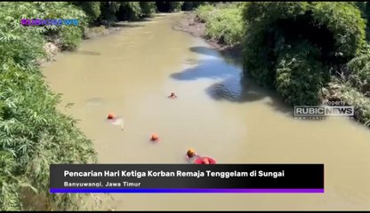Pencarian Hari Ketiga Korban Remaja Tercebur dan Tenggelam di Sungai Sraten Nihil, ada Kendala yang Dihadapi Petugas