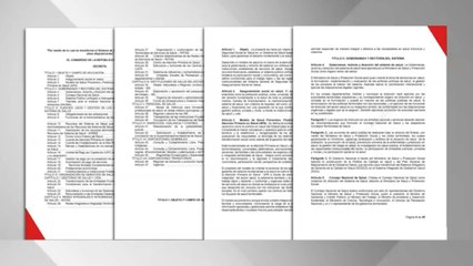 Gobierno radicaría la nueva reforma ala salud la próxima semana y con mensaje de urgencia