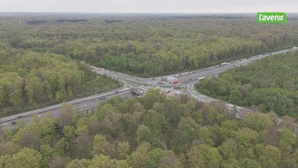 Le Brabant wallon (ou presque) vu du ciel : Au coeur de la forêt de Soignes, le Carrefour Léonard
