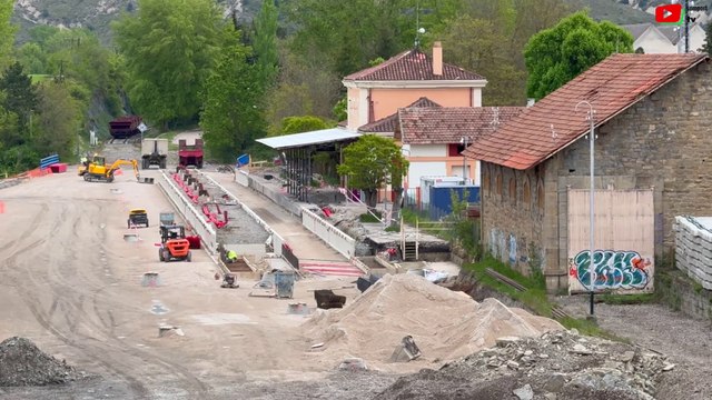 LIgne Canfranc Huesca | Travaux Gare de Jaca / Obras en la estación de Jaca | Somport TV