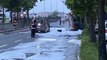 Gölcük'te benzin yüklü tanker kaza yaptı: D-130 Karayolu trafiğe kapatıldı, evler tahliye edildi
