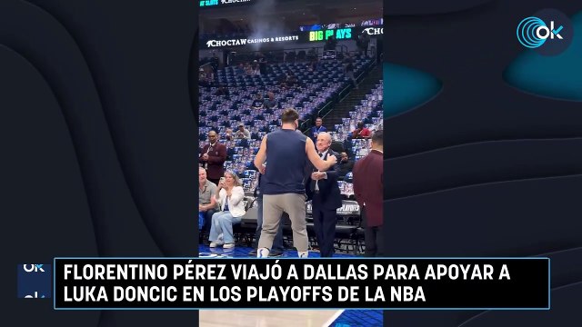 Florentino Pérez viajó a Dallas para apoyar a Luka Doncic en los playoffs de la NBA