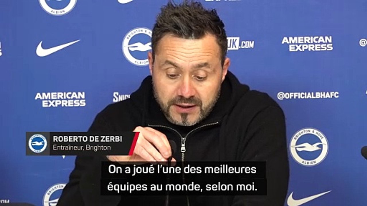 De Zerbi : ''Pas les armes face aux grosses équipes''