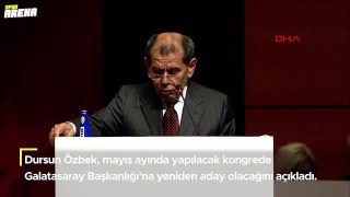 Galatasaray'da Dursun Özbek başkanlığa yeniden aday olacağını açıkladı!