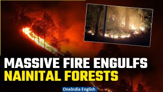 Nainital forest fire reaches near IAF station| Army, helicopters called in, boating halted| Oneindia