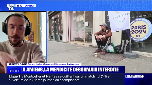 Arrêté anti-mendicité à Amiens: Elle me choque et elle nous choque toutes et tous , déclare Jérémy Dage, bénévole des Maraudes Citoyennes Amiénoises