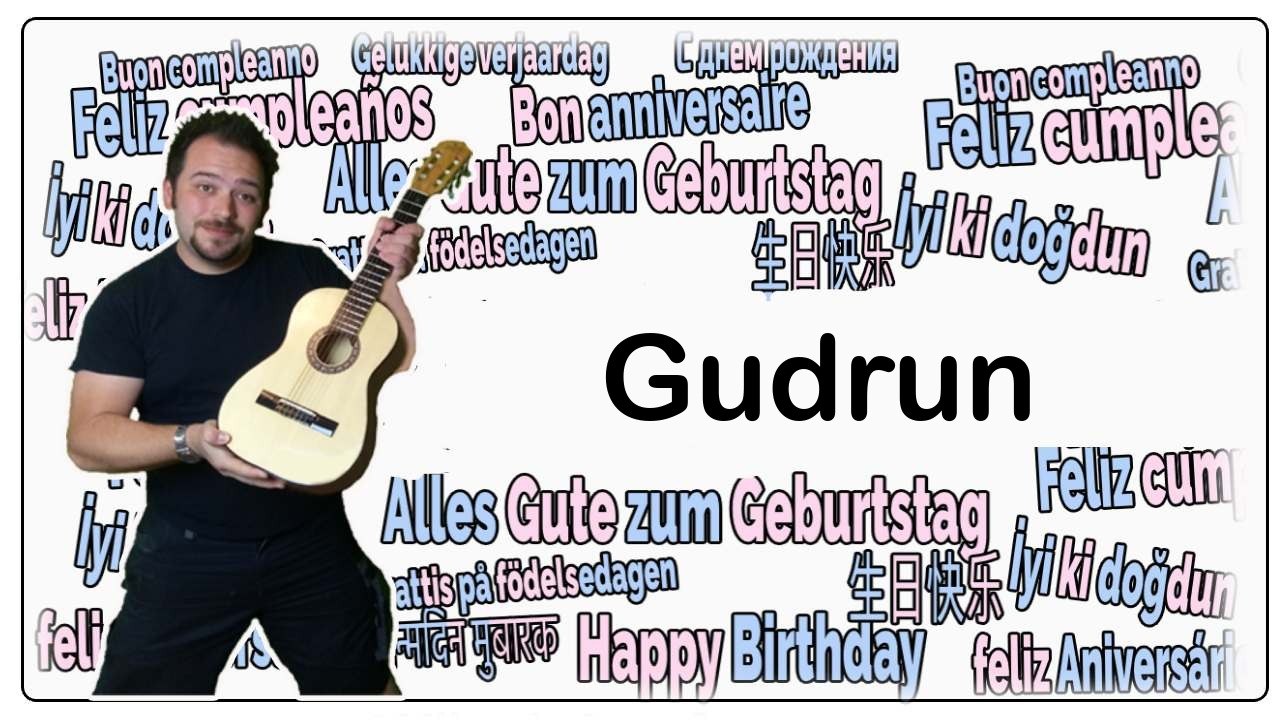 Happy birthday, gudrun! geburtstagsgrüße an gudrun
