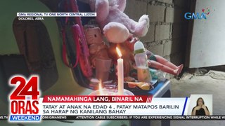Tatay at anak na edad 4 , patay matapos barilin sa harap ng kanilang bahay | 24 Oras Weekend