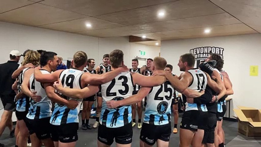 Devonport sang the song after defeating Wynyard in the third round of 2024 NWFL action.