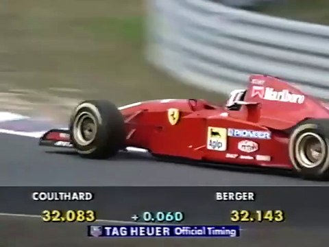 F1 – Gerhard Berger (Ferrari V12) lap in qualifying – Pacific GP 1995