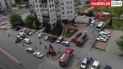 Balkonda çıkan yangın korkuttu