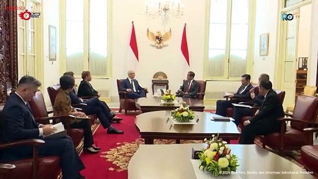 Momen Presiden Jokowi Terima Delegasi Apple di Istana Merdeka