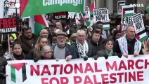 Gaza, manifestazione pro-Palestina a Londra