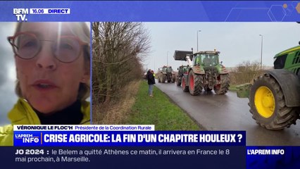 14 mesures de Matignon pour l'agriculture: "Le compte n'y est toujours pas", selon Véronique Le Floc'h, présidente de la Coordination rurale