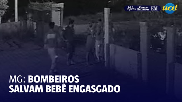Recém-nascido engasga e é salvo por bombeiro em Minas