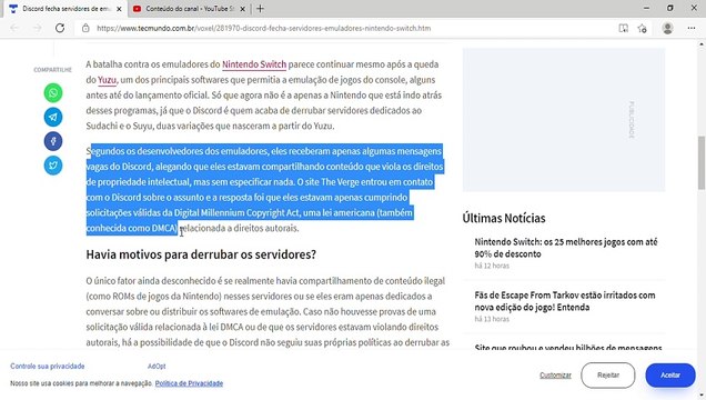 Discord fecha servidores de emuladores do Nintendo Switch