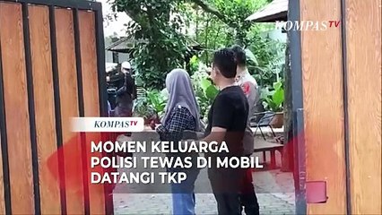 Keluarga Polisi Manado Tewas dalam Mobil Datangi Lokasi Kejadian