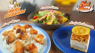 Menu Food Wars - insalata frittata - karaage mozuya - semifreddo limoncello ! (Exclusivité Dailymotion)