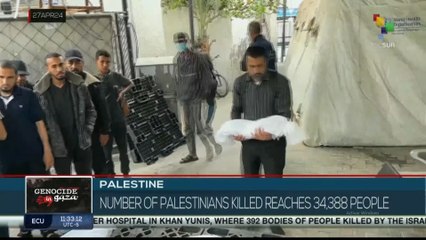 FTS 12:30 27-04: Number of Palestinians killed by Israel in Gaza rises to 34,388