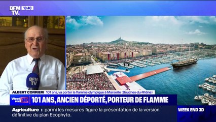 "J'en suis très fier": Albert Corrieri, centenaire et ancien déporté, portera la flamme olympique à Marseille