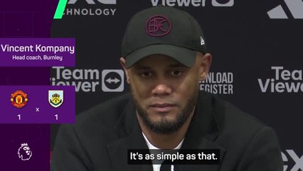 Kompany believes in Burnley after impressive United draw