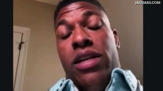 Defensive Tackle Maason Smith reacts to being drafted by Jacksonville