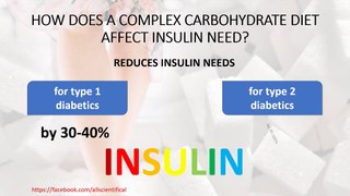 How does complex carbohydrate diet affect insulin need?