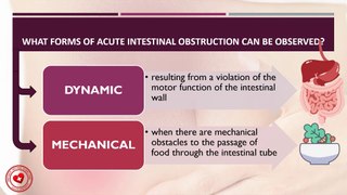 What forms of acute intestinal obstruction can be observed?