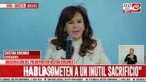 Cristina Kirchner cuestionó el superávit: 