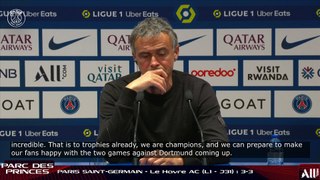 ️ Replay - Paris Saint-Germain - Le Havre AC : La conf de presse d'après-match de Luis Enrique