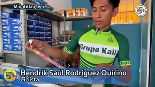 Minatitleco gana medalla en competencia de ciclismo en Oaxaca