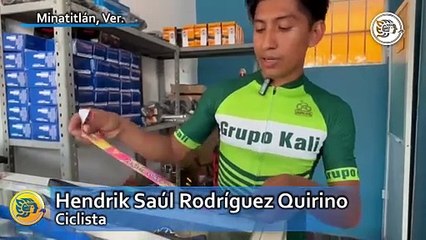 Minatitleco gana medalla en competencia de ciclismo en Oaxaca