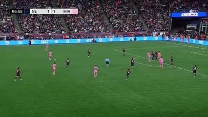 Lionel Messi y la zurda que empató el encuentro ante New England