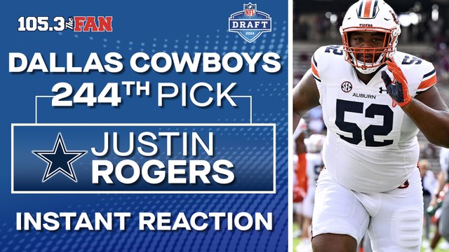 Cowboys Draft Justin Rogers, Auburn DT With 244th Pick | NFL Draft 2024