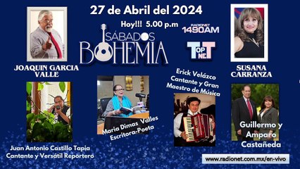 Sábados de Bohemia 27 de abril 2024