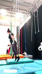 Person_s Pants Rip Off During Aerial Trapeze Training(