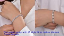 5A Cubic Zircon Tennis Bracelet Jewelry for Women Men 3 4 5mm 14k White Gold S925 Silver Tennis Bracelet PRODUCTS
