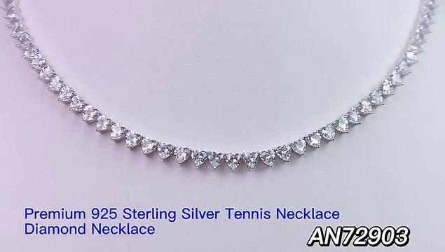 5a cz necklace tennis chain 925 sterling silver moissanite 3mm 4mm tennis necklace 16 inch tennis chain necklace PRODUCTS
