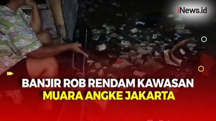 Air Laut Pasang, Ratusan Rumah di Muara Angke Terendam Banjir Rob