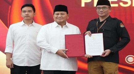 Prabowo Subianto dan Gibran Rakabuming Raka Ditetapkan sebagai Presiden dan Wakil Presiden 2024-2029