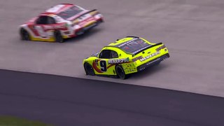 Brandon Jones gets caught up, spins late at Dover