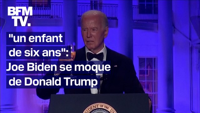 Un enfant de six ans : Joe Biden se moque de Donald Trump lors du dîner des correspondants de la Maison Blanche