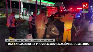 Fuga de gasolina en Jalisco moviliza a bomberos y protección civil