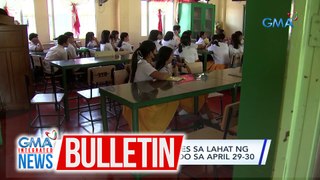 DepEd: Face-to-face classes sa lahat ng public schools, suspendido sa April 29-30 | GMA Integrated News Bulletin
