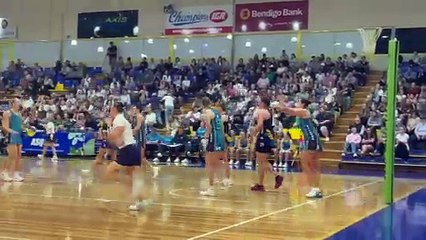 Bendigo Strikers score their first goal on their home court
