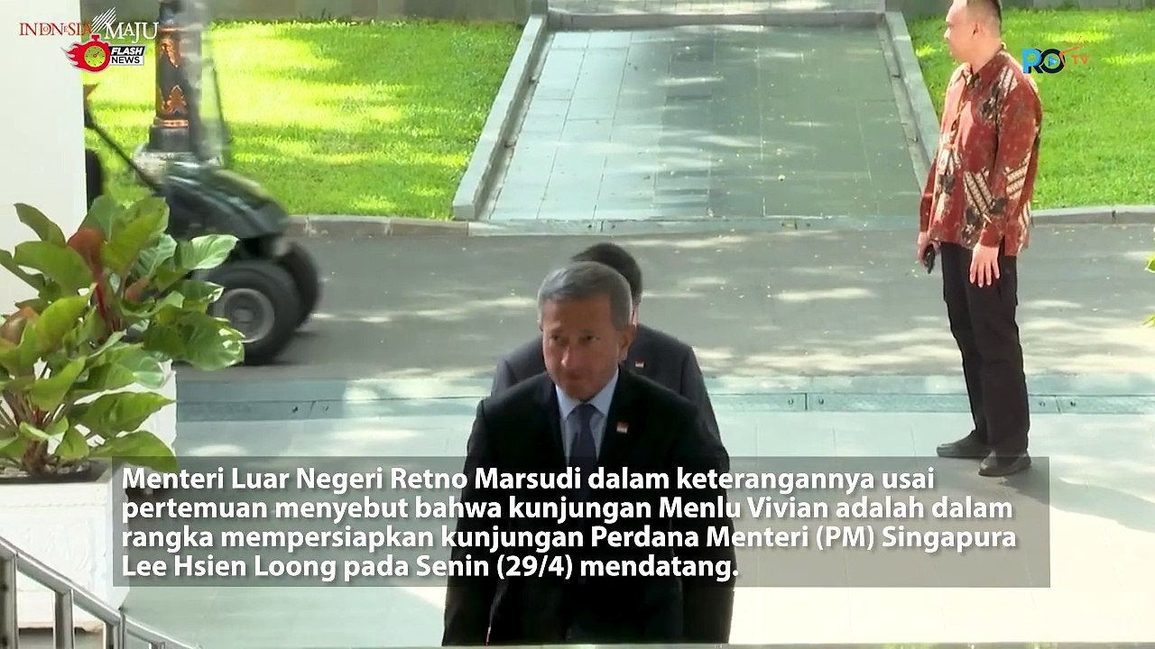 Presiden Jokowi Terima Kunjungan Kehormatan Menlu Singapura, Ini yang Dibahas