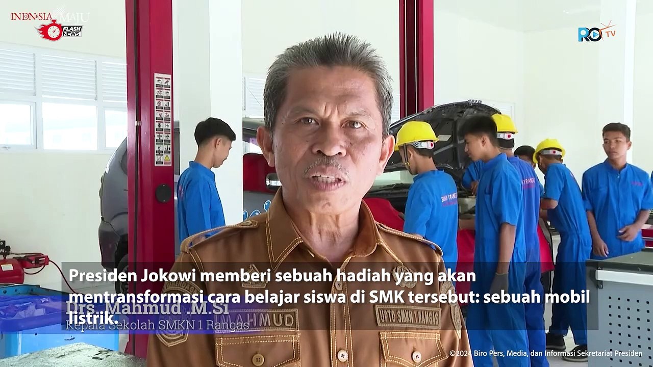 SMK Negeri 1 Rangas Dapat Mobil Listrik dari Presiden Jokowi, Asik Gak Tuh?