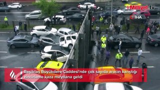 İstanbul'da zincirleme kaza! Çok sayıda ekip sevk edildi