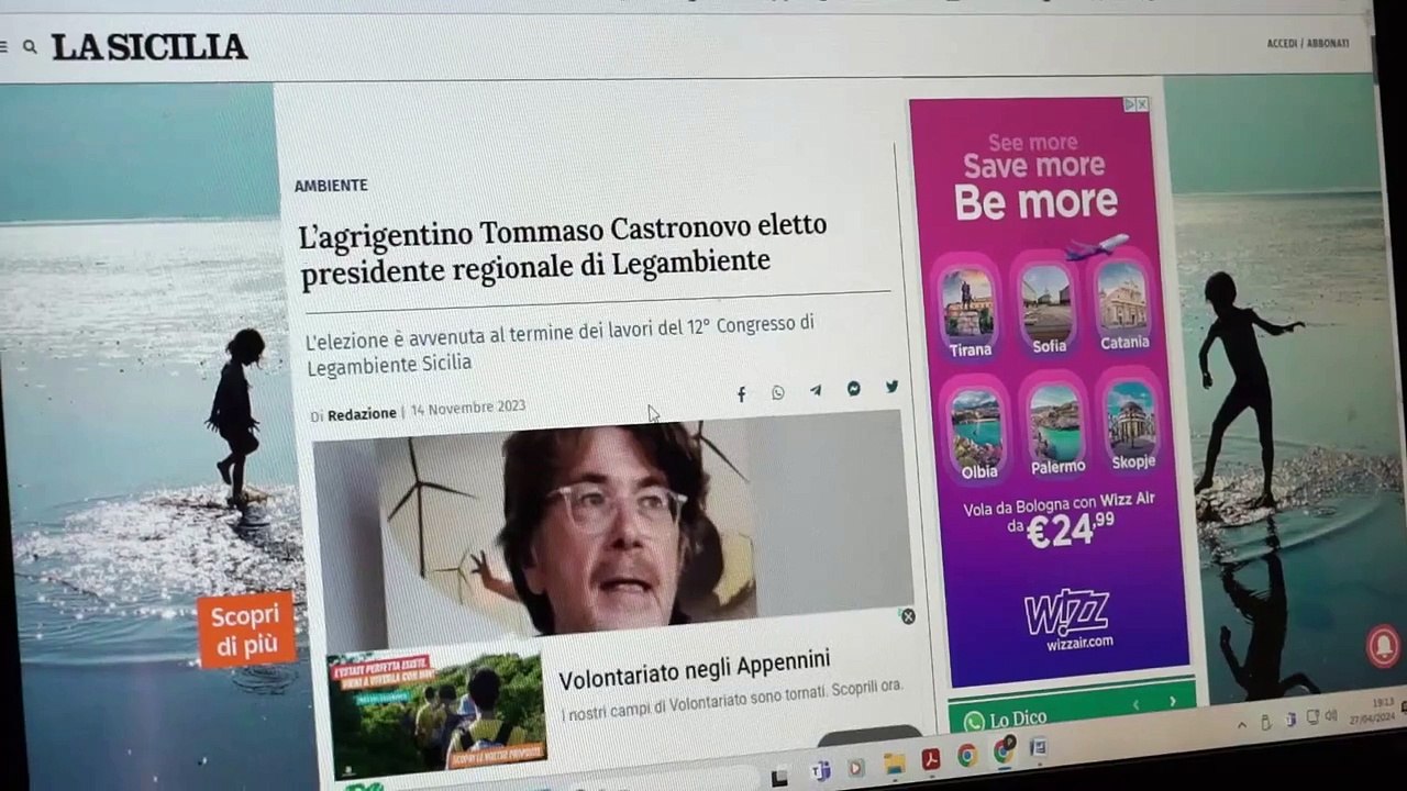 Mi sono riscritto a Legambiente, convinto da D. Gucciardo, ripartiamo col  rigassific  e  Ioppolo