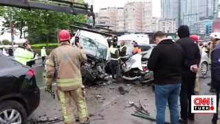 SON DAKİKA: Beşiktaş'ta 7 aracın karıştığı zincirleme kaza: Yaralılar var